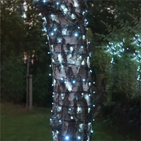 String Lights Black Rubber IP65 5m/40 LED Cool White – image 2