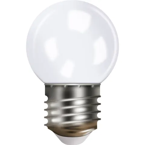 G45 Bulb, E27 Base, Clear Plastic Cover Cool White – image 2