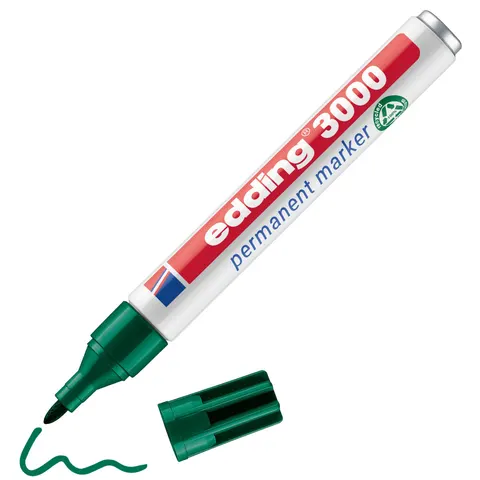 edding 3000 Permanentmarker grün – Bild 2