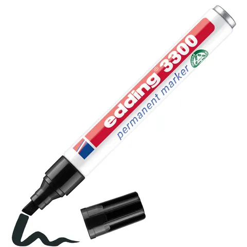 edding 3300 Permanentmarker schwarz – Bild 2