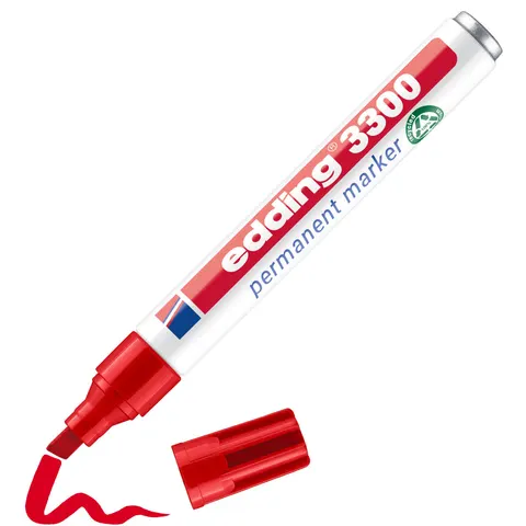 edding 3300 Permanentmarker rot – Bild 2