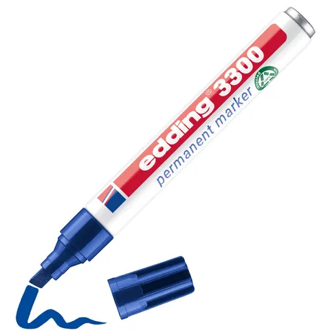edding 3300 Permanentmarker blau – Bild 2