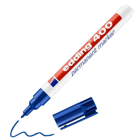 edding 400 Permanentmarker blau – Bild 2