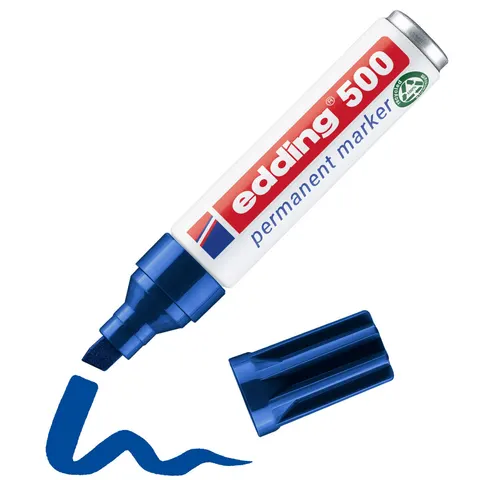 edding 500 Permanentmarker blau – Bild 2