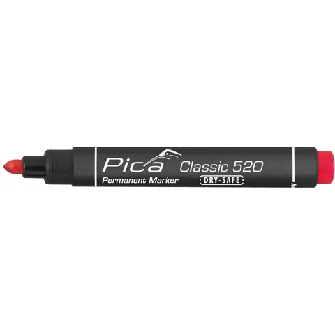 Pica Permanent Marker 1-4mm mit Rundspitze Rot – Bild 2
