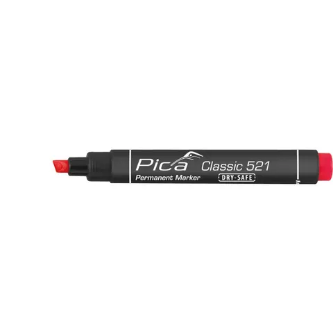 Pica Permanent Marker 2-6mm mit Keilspitze Rot – Bild 2