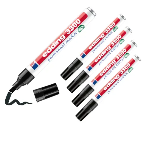 edding 3300 Permanentmarker schwarz – Bild 4