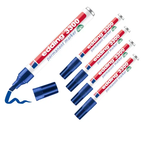 edding 3300 Permanentmarker blau – Bild 4
