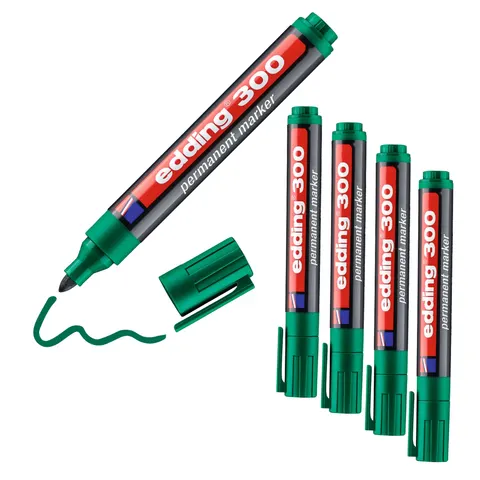 edding 300 Permanentmarker grün – Bild 3