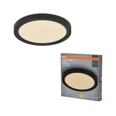 OSRAM Orbis Quickfix Round Deckenleuchte 195 mm 16W Click-Dim Schwarz – Bild 2