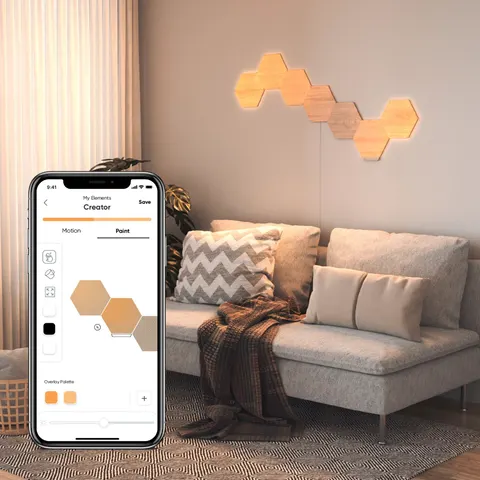 Nanoleaf Elements Wood Look Hexagons – 701661 – Bild 2
