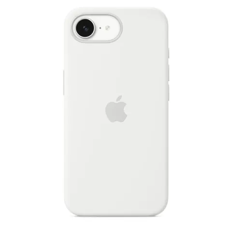 Apple iPhone 16e Silikon Case, Weiß – Bild 3