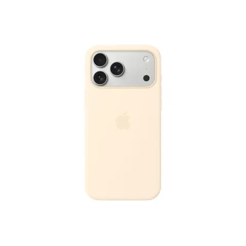 Apple iPhone 17 Pro Max Silikon Case mit MagSafe, Creme – Bild 3