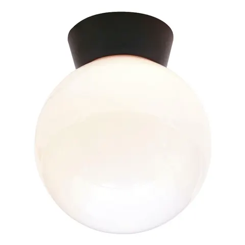 York Outdoor Globe Ceiling Light Black IP44 – image 2