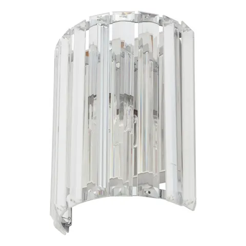BHS Spa Curv Metal Bathroom Wall Light - Chrome – image 2