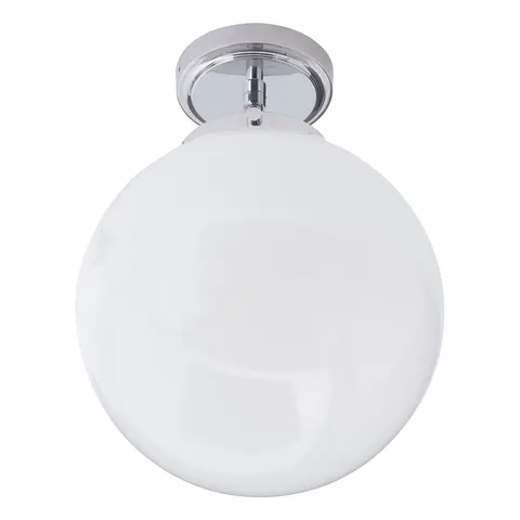 Porto Bathroom Ceiling Light Chrome & Opal IP44 – image 2
