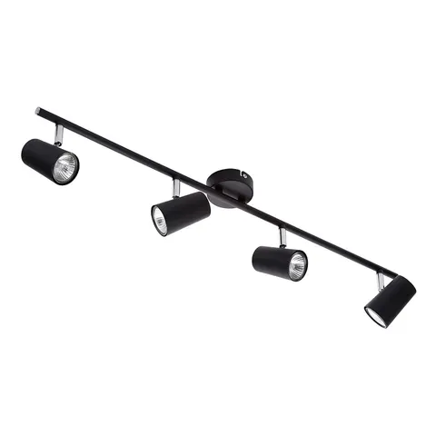 Harvey 4 Light Ceiling Spotlight Bar Black – image 2