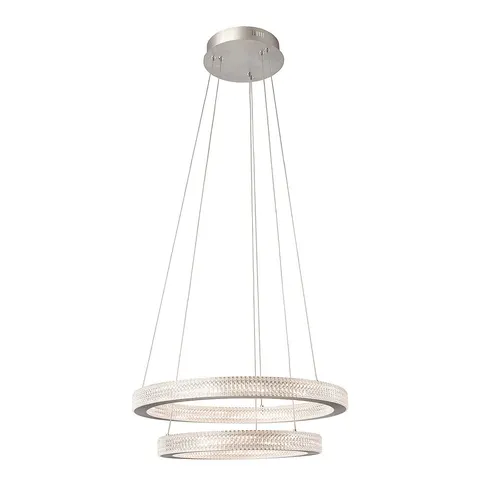 Diamond LED Pendant Light Aluminium with Prismatic Diffuser – image 2