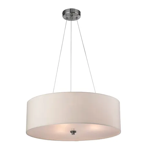 Phoenix 3 Light Round Ceiling Pendant Cream, E27 – image 2