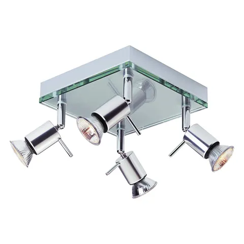 Firstlight Aqua 4-Light Ceiling Spotlight Modern Style in Aluminium – image 2
