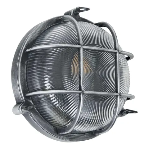 Zink Gali Caged Round Outdoor Bulkhead Silver – image 2
