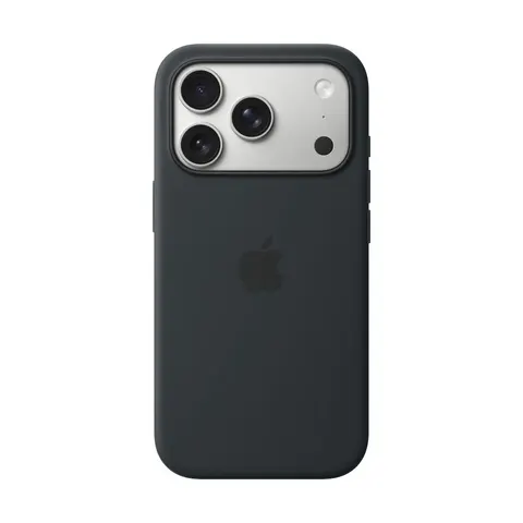Apple iPhone 17 Pro Silikon Case mit MagSafe, Schwarz – Bild 2