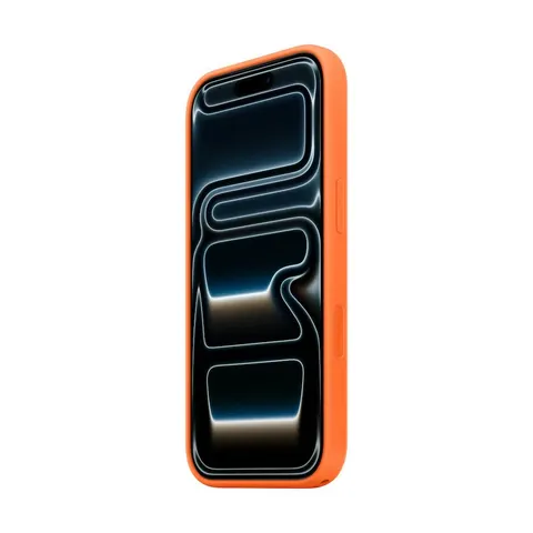 Apple iPhone 17 Pro Silikon Case mit MagSafe, Orange – Bild 2