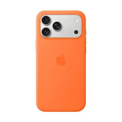 Apple iPhone 17 Pro Max Silikon Case mit MagSafe, Orange – Bild 2