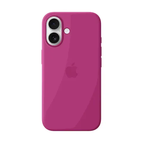Apple iPhone 16 Silikon Case mit MagSafe, Fuchsia – Bild 2