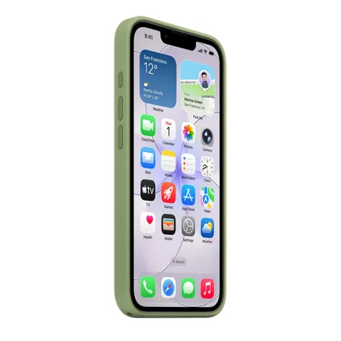 Apple iPhone 17e Silikon Case, Hellmoosgrün – Bild 3