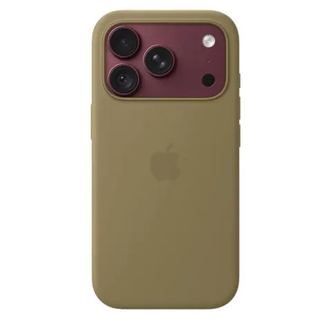 Apple iPhone 18 Pro Silikon Case mit MagSafe, Oliv – Bild 2