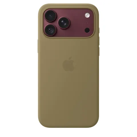 Apple iPhone 18 Pro Max Silikon Case mit MagSafe, Oliv – Bild 2