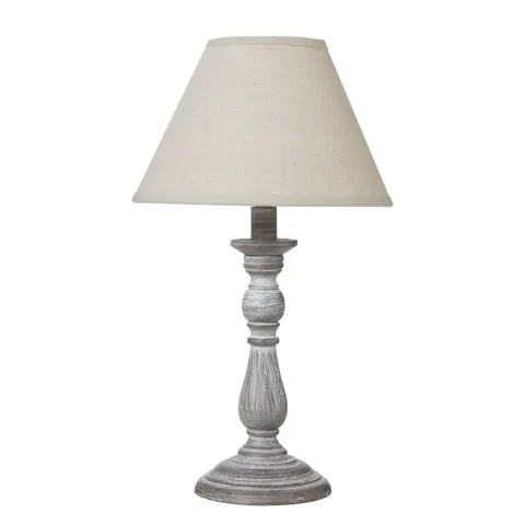 Augusta Column Table Lamp With Linen Shade – image 2