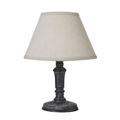 Palmyra Column Table Lamp With Linen Shade – image 2