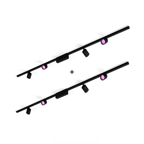 Philips Hue Perifo Basis-Set Deckenleuchte 4 Spots 2er-Set – Black – Bild 2