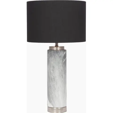 Pacific Carrara Ceramic Tall Table Lamp - Grey & Black – image 3