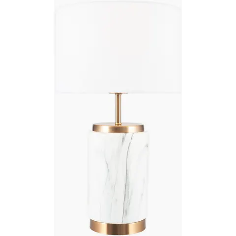 Marble Effect Ceramic Table Lamp – image 2