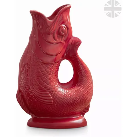 Wade Ceramic Clay Fish Jug 0.6L - Red – image 2