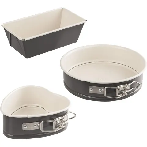 Dr. Oetker Mini Backformen-Set, 3-teilig – grau | beige – Bild 2