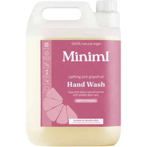 Miniml Hand Wash Uplifting Pink Grapefruit 5L – image 2