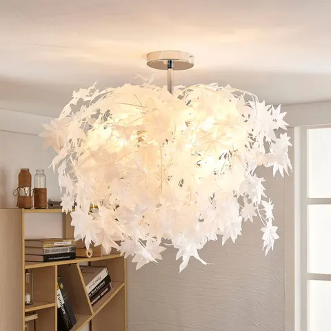 Ceiling Light Maple Lindby, dimmable, White / opal, Living / Dining Room, Plastic, Modern, Ceiling Light – image 2