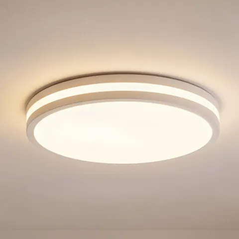LED Ceiling Light Arnim Lindby, dimmable, White / opal, Bathroom, Plastic, Modern, Ceiling Light – image 2