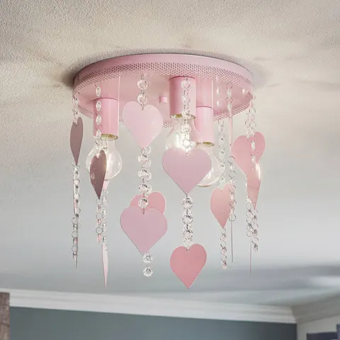 Milagro Ceiling Lamp Corazon 3XE27 Pink – image 2