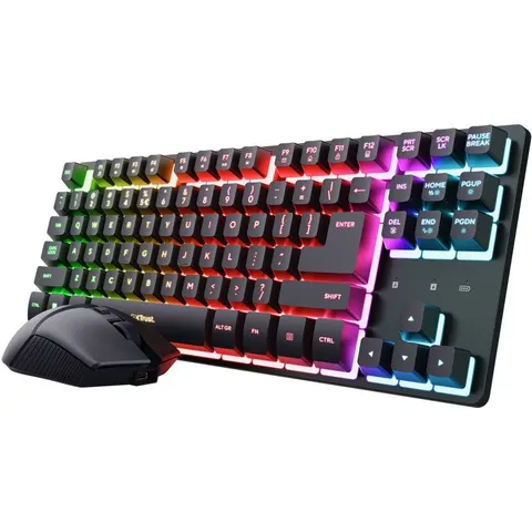 Trust Tastiera E Mouse Tkl Wireless Gxt832 Thado-black/rgb – immagine 2