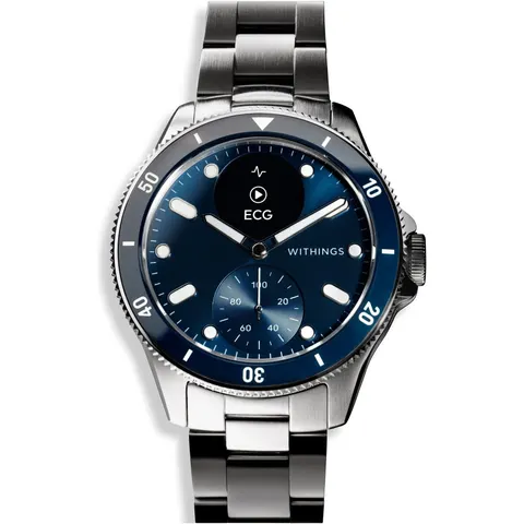 Smartwatch Withings 57253 SCANWATCH Nova Silver e Blue – immagine 4