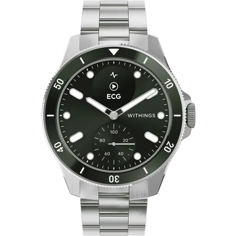 Smartwatch Withings 57254 SCANWATCH Nova Silver e Green – immagine 4