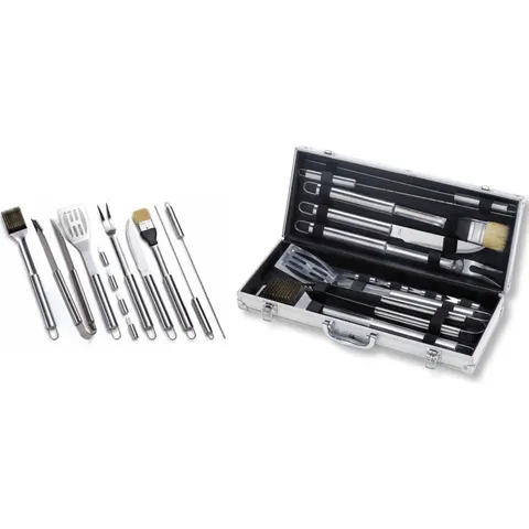 Set attrezzi barbecue Ompagrill 01245 Cromo – immagine 2