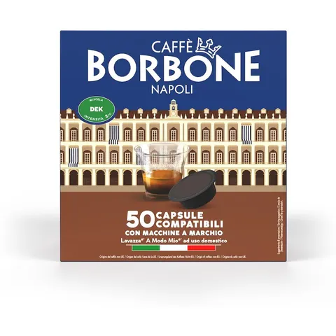Capsule caffè Borbone Lavazza A Modo Mio Decaffeinato 50 capsule – immagine 2