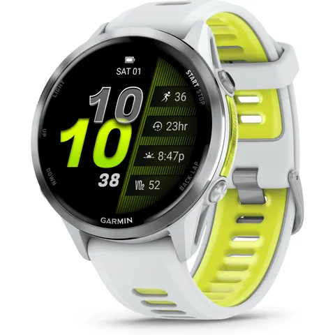 Garmin Forerunner 970 GPS-Multisport-Smartwatch Steinweiss – Bild 2