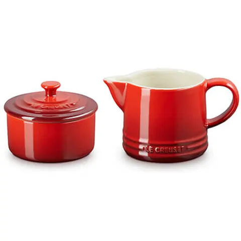 Le Creuset Cerise Milk & Sugar Set – image 2